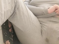 Trying to be quiet, dirty talk and cumming in my clothes 💦