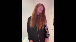 Surprise Busty Teen Stripping