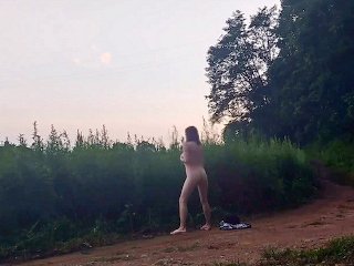 russian, outside, big ass, solo female