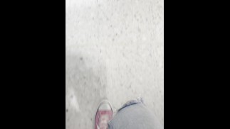 Public walking in pink converse chucks