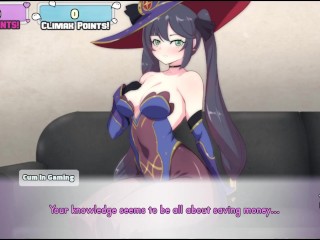 Waifu Hub S5 - Mona Genshin Impact [parodie Hentai-spel PornPlay ] Ep.1 De Sexy Naakte Astroloog