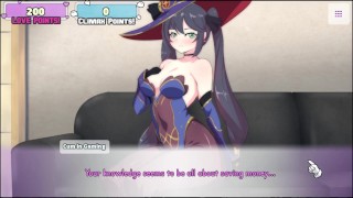 Waifu Hub S5- Mona Genshin Impact [ Parodia Hentai juego PornPlay ] Ep.1 el sexy astrólogo desnudo