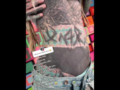 Anuskatzz sexy tattoo tour