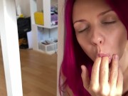 Preview 4 of Quick Naughty Blowjob Under The Table