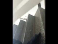 Cum in public Staircase