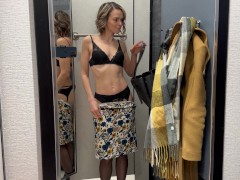 Public fun in changing room and restaurant with Lush remote controlled vibrator - Screenshot 2 of 16 - Female Orgasm