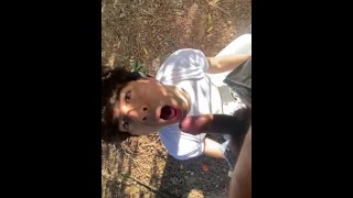 Latino Sucking Cock In An Orchard