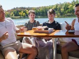 Step Dads Jax Thirio & Dalton Riley Take Turns Pounding Their Twink Step Sons On A Boat - FamilyDick