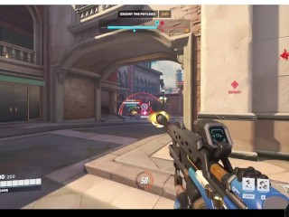 【overwatch2】021 Ana Aim her Gun to Widow's Ass