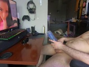Preview 2 of Side View of me fucking my toy to POV Porn. Chubby dad bod and no shame!