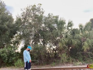 Public piss break while at work