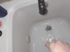 playing with showerhead