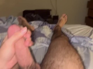 Waking up Hard Playing with my Big Cock Morning Wood Video