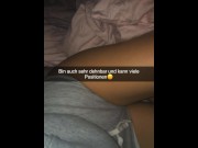 Preview 4 of German Cheerleader wants to fuck Classmate on Snapchat