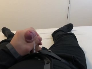 cumshot at skirt, masturbation boy, big dick, amateur cumshot