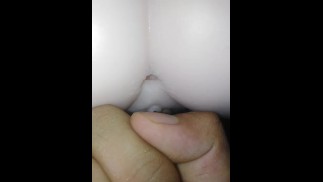 Clitoral play provides orgasm - sex doll