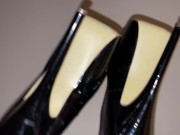 Preview 4 of Dirty Stiletto Heels and Nylon Legs /4K/