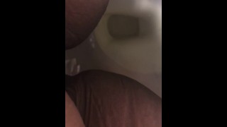 Self peeing on abs goddess pee on Uncircumcised dick