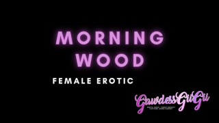 Daddy's morning wood berijden (alleen audio, ASMR, vrouwelijke erotische audio, Ebony)