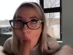 Video Beautiful girl sucking ex boyfriends cock