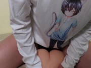Preview 4 of [For women/Japanese ASMR] Morning erection penis masturbation! Thinking that fake pussy is you and c