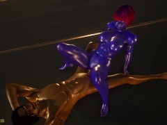 X-Men Mystique on the roof of a helicopter fucks with a man until sunset Wild Life