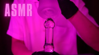 ASMR Straddling A Glass Rod And Making A Clicking Sound