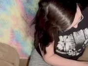Preview 2 of vibe with a nerdy, goth/emo, big titty milf. daily upload.