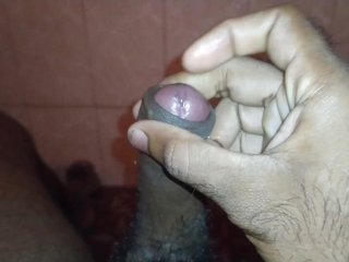 hot boy Masturbating big black cock