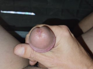 jerk off, amateur, public, cumshot