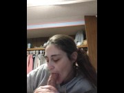 Preview 1 of Husband Gave my BFF a Surprise Cum in Mouth