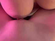 Preview 4 of Artemisia Love POV:jerking off with her tits and big nipples her lesbian friend and making her cum