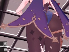 【KKS／MMD】"爆乳音頭" フィッシュル モナ 刻晴【原神】 - Screenshot 15 of 16 - Kks
