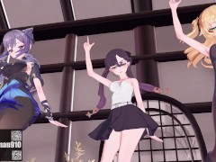 【KKS／MMD】"爆乳音頭" フィッシュル モナ 刻晴【原神】 - Screenshot 7 of 16 - Anime
