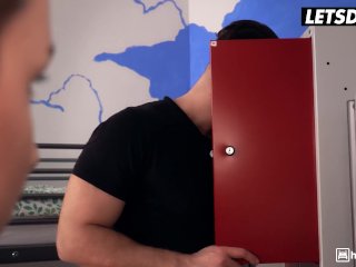 Cute Girl Mona Blue Takes Huge Dick In Her Ass And Pussy - HORNY HOSTEL