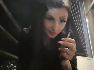 Cigarette Smoking_Fetish by Dominatrix Nika. Mistress Seduces You with_Her Strapon