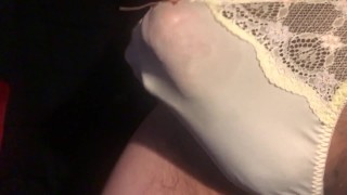 Panties Wearing Shorts And Ejaculating