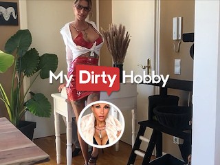 MyDirtyHobby - Intern Cums on his Boss Big Tits