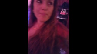 White Girl Twerking and Shaking Ass and Then Throwing Her Ass On Me