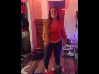 cute girl, shaking ass, solo female, party