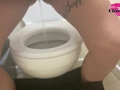Classy Filth pissing in public toilets