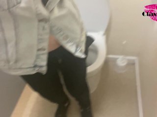 Classy Filth pissing in public toilets