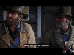 Gaming On Pornhub - Red Dead Redemption 2 Video Game Walkthrough Part 3 - Bar Fights and Bears