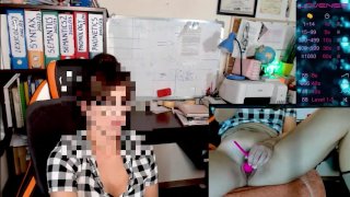 During Class The Teacher Teases Her Pussy