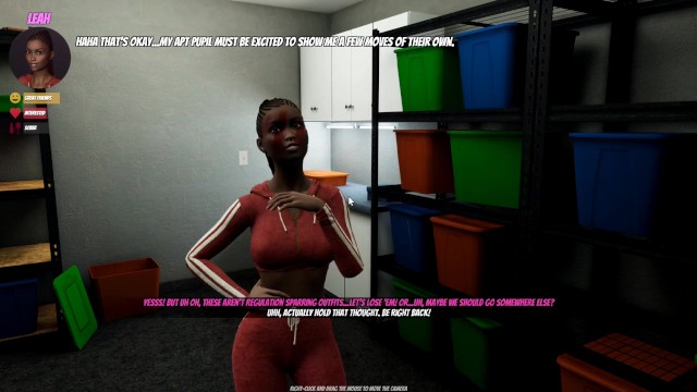 House Party Video Game Leah Sex Cutscene in the Garage