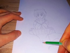 She lifted her skirt to pee