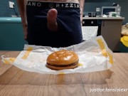 Preview 6 of Sporty teen fucks burger with his big dick