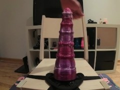 Dildo POV doggystyle, and almost cumming on my camera