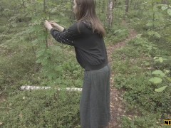 Video Meeting with a subscriber in the forest, good home sex _ Vika Lita top homemade porn 2023