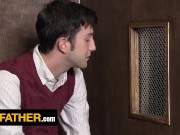 Preview 1 of Young Kai Masters Gets His Sins Forgiven After Hardcore Breeding In The Confession Booth - YesFather